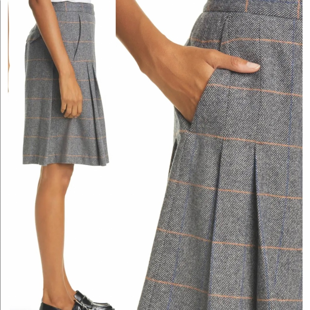 NWT Rag and Bone Lani Pleated Wool Blend Skort - Picture 3 of 3